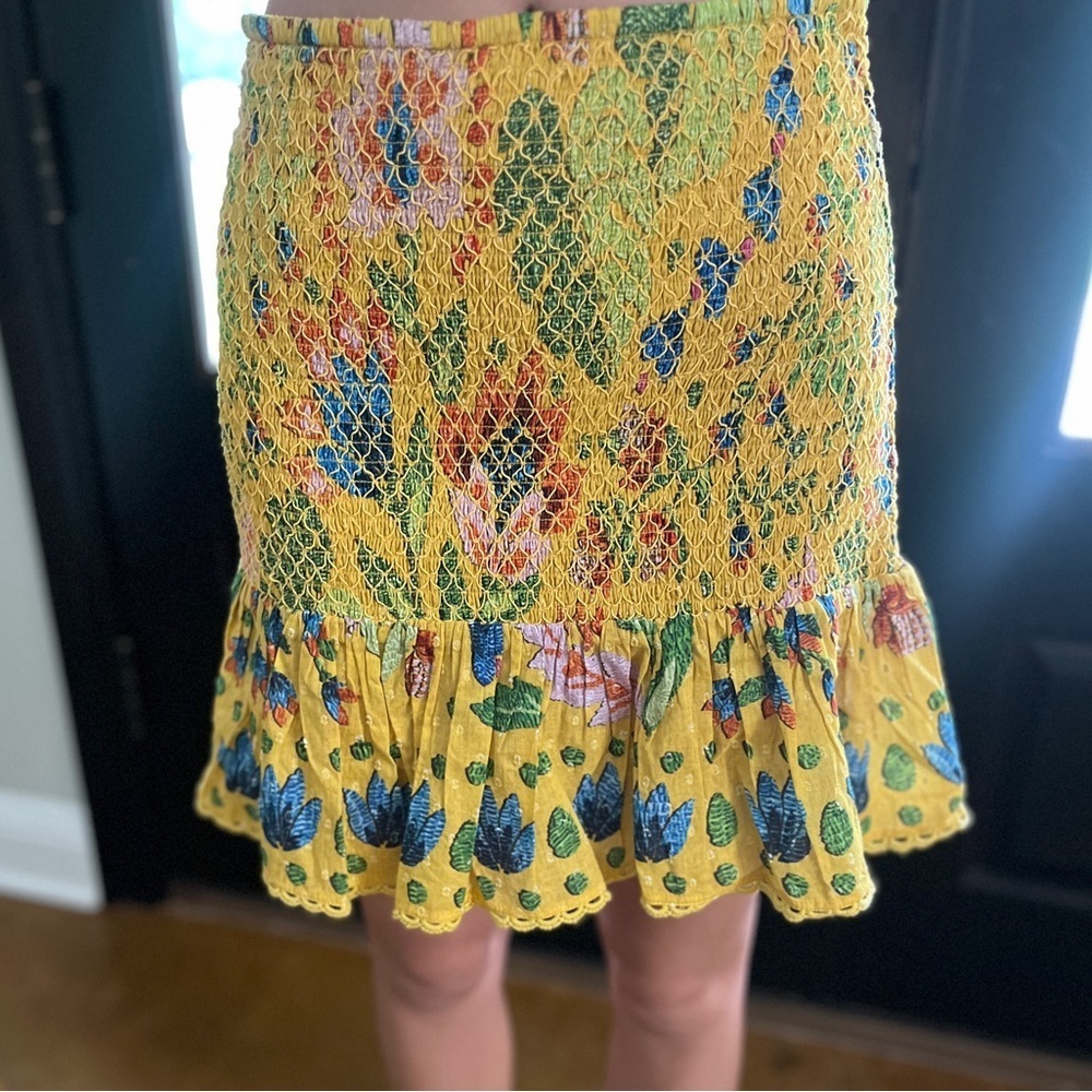 FARM Rio Vibrant Yellow Mini Skirt - Picture 16 of 16